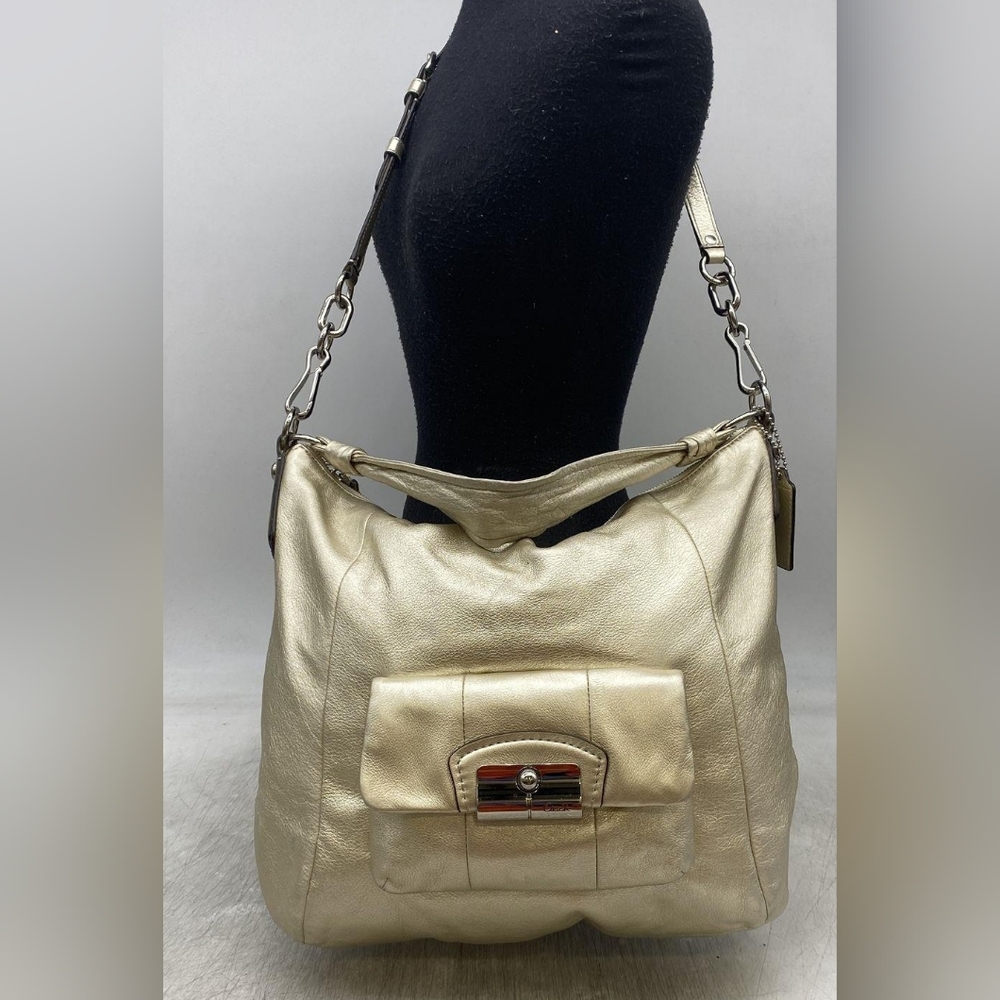 Coach Kristin  Champagne Crossbody/Hobo Bag  Leather